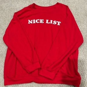 christmas “nice list” soft crewneck
